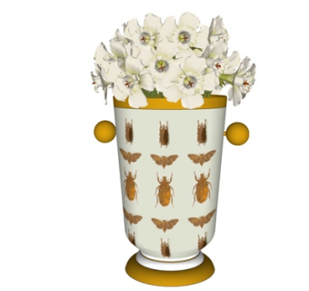 现代花卉花瓶su模型