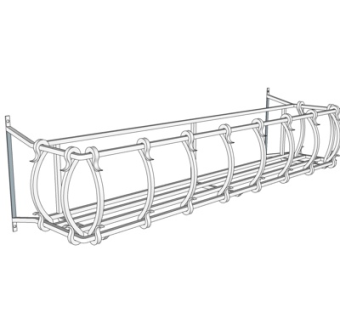 现代铁艺卫浴架su模型