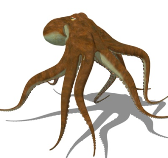 现代八爪鱼su模型