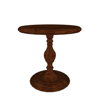 欧式边柜su模型