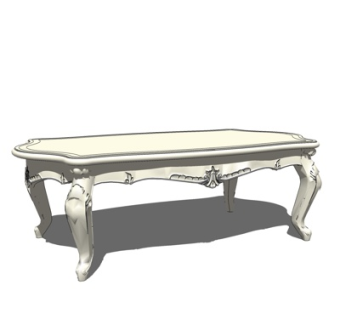 欧式茶几su模型