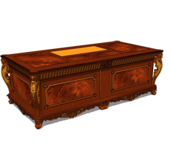 中式书桌su模型