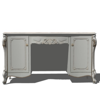 欧式书桌su模型