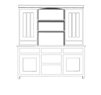 简欧书桌su模型