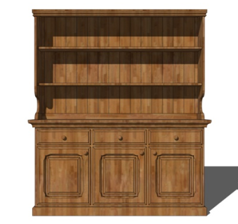 中式梳妆台su模型