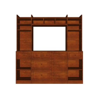 中式梳妆台su模型