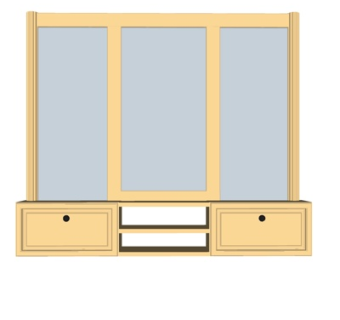 新中式梳妆台su模型