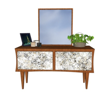 美式斗柜su模型