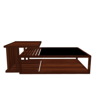 新中式茶几su模型