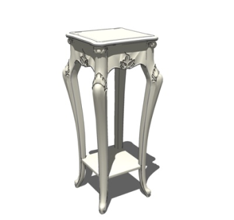 欧式边柜su模型