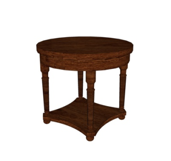 欧式边柜su模型