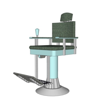 现代理发椅su模型