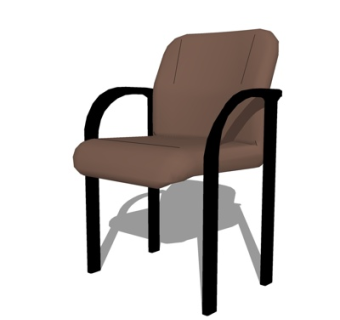 现代休闲椅su模型