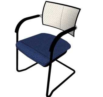 现代休闲椅su模型