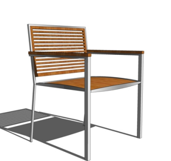 现代休闲椅su模型