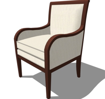 现代休闲椅su模型