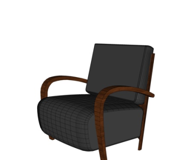 现代休闲椅su模型