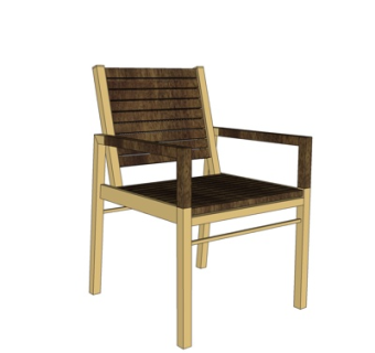 现代休闲椅su模型