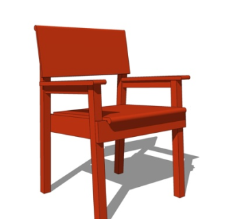 现代休闲椅su模型