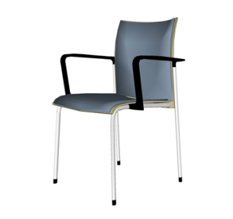 现代铁艺单椅su模型