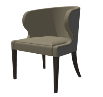 现代布艺休闲椅su模型