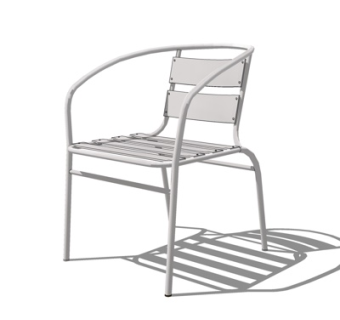 现代铁艺单椅su模型