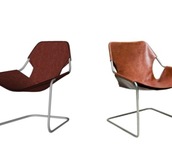 现代铁艺休闲椅su模型