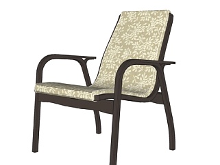 现代布艺休闲椅su模型