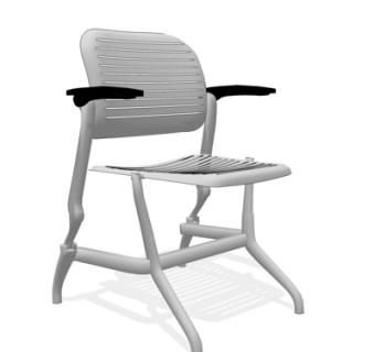 现代铁艺休闲椅su模型