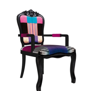 欧式布艺单椅su模型