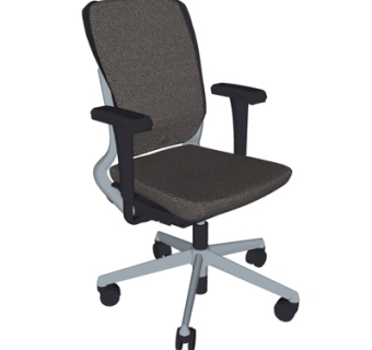 现代布艺办公椅su模型