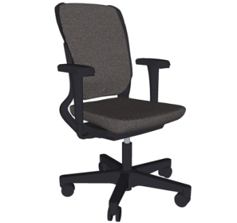 现代布艺办公椅su模型