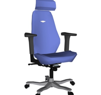 现代布艺办公椅su模型