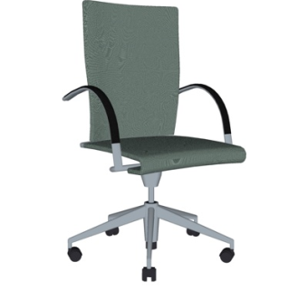 现代布艺办公椅su模型