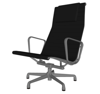 现代高背办公椅su模型