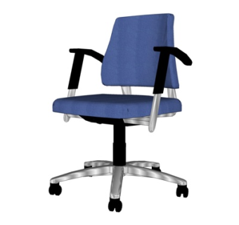 现代布艺办公椅su模型