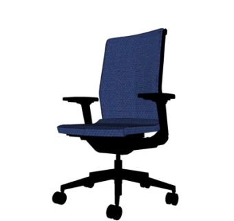 现代布艺办公椅su模型