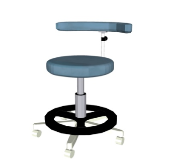 现代铁艺吧台椅su模型