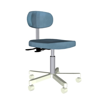 现代布艺办公椅su模型