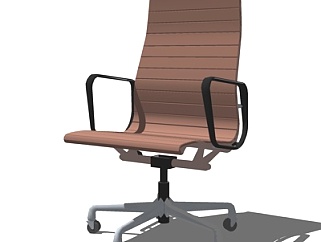 现代高背办公椅su模型