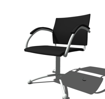 现代铁艺休闲椅su模型