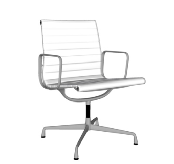 现代布艺办公椅su模型