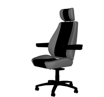 现代高背办公椅su模型