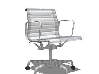 现代铁艺办公椅su模型
