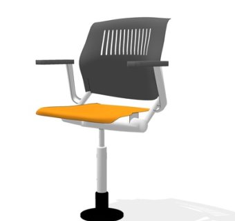 现代布艺休闲椅su模型