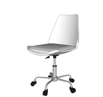 现代布艺办公椅su模型