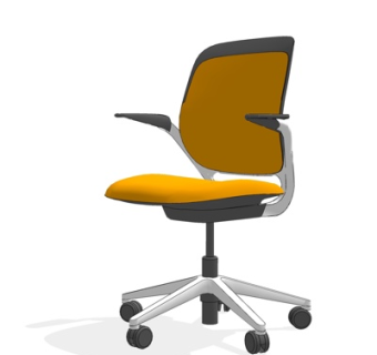 现代布艺办公椅su模型