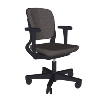 现代布艺办公椅su模型