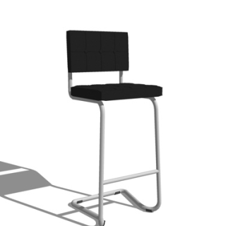 现代铁艺吧台椅su模型