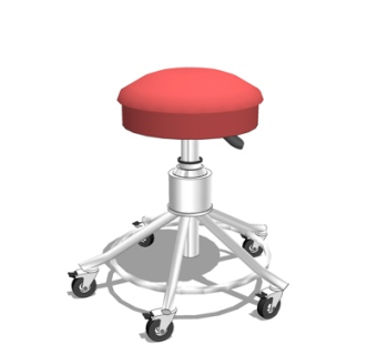 现代铁艺圆凳su模型